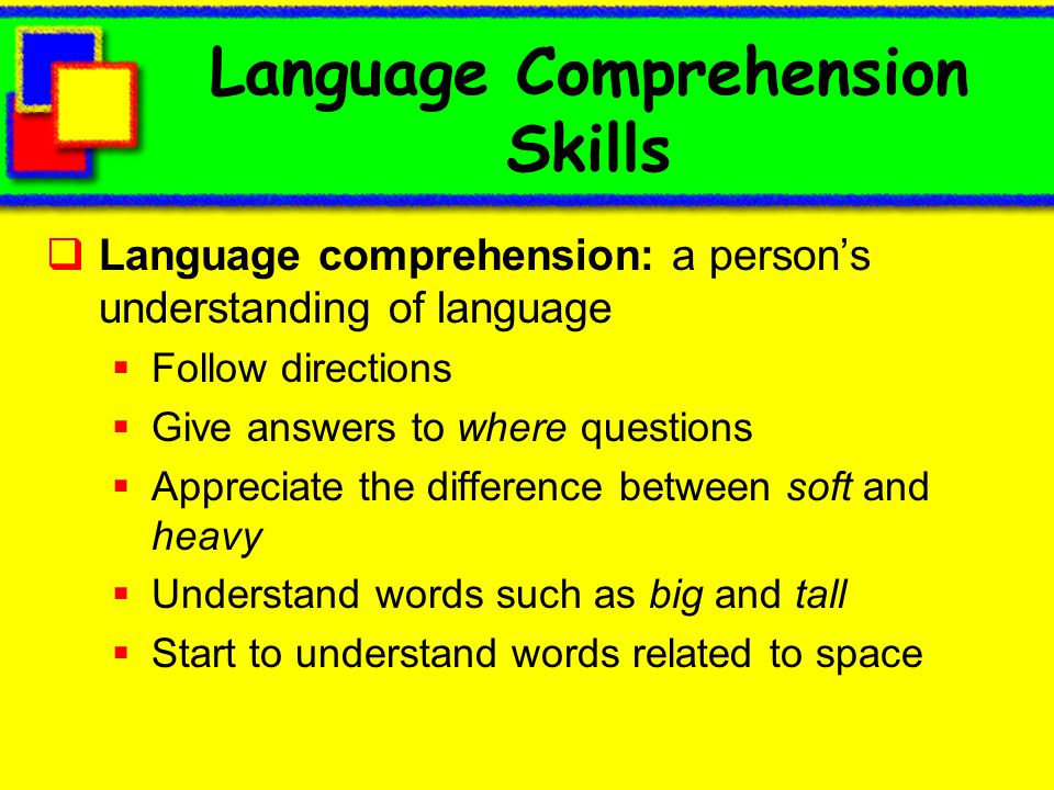 Language Comprehension Skills