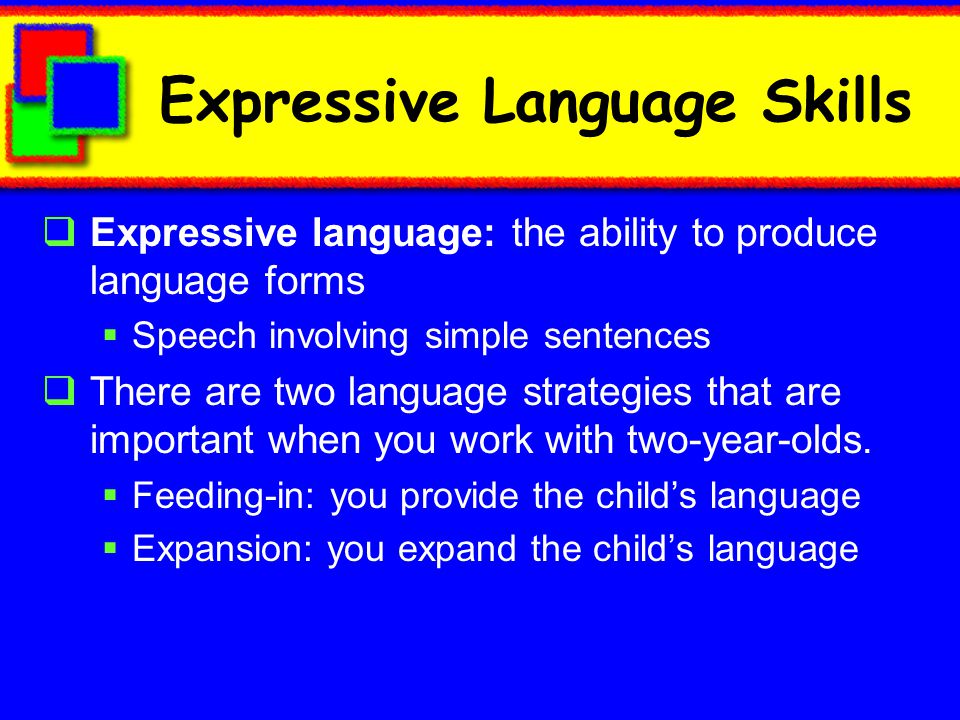 Expressive Language Skills