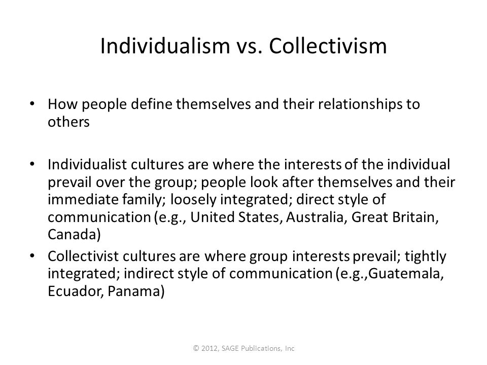 examples of individualism in canada