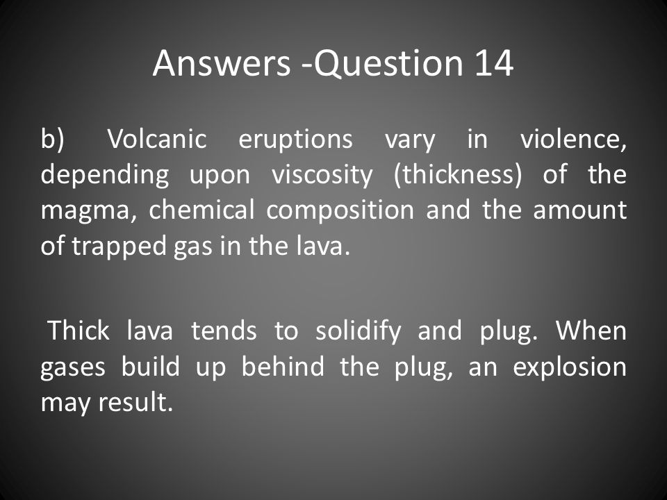 Answers -Question 14