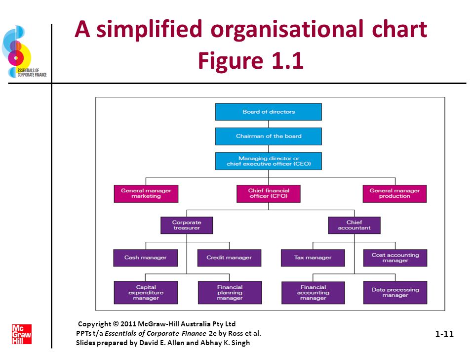 A simplified organisational chart Figure 1.1