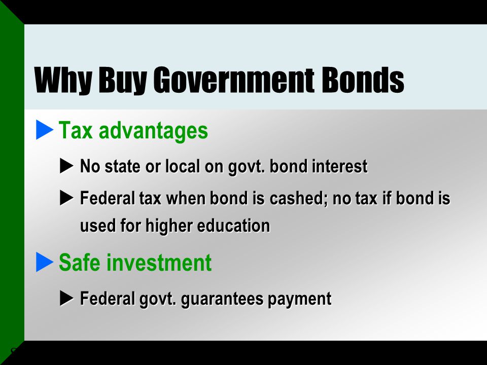 Why Buy Government Bonds