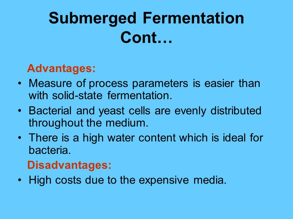 submerged fermentation definition