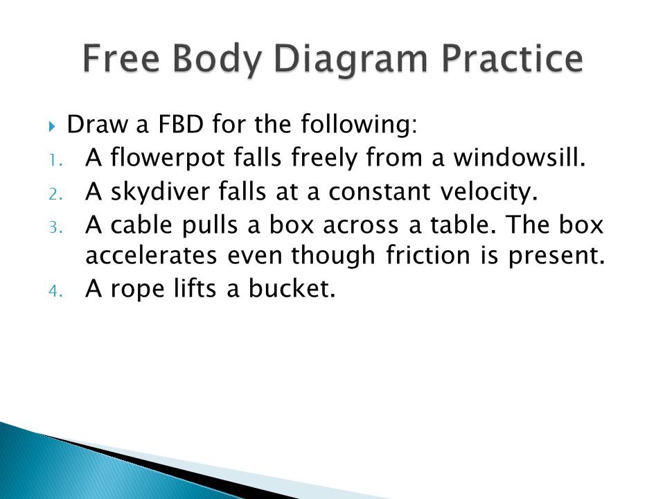 Free Body Diagram Practice