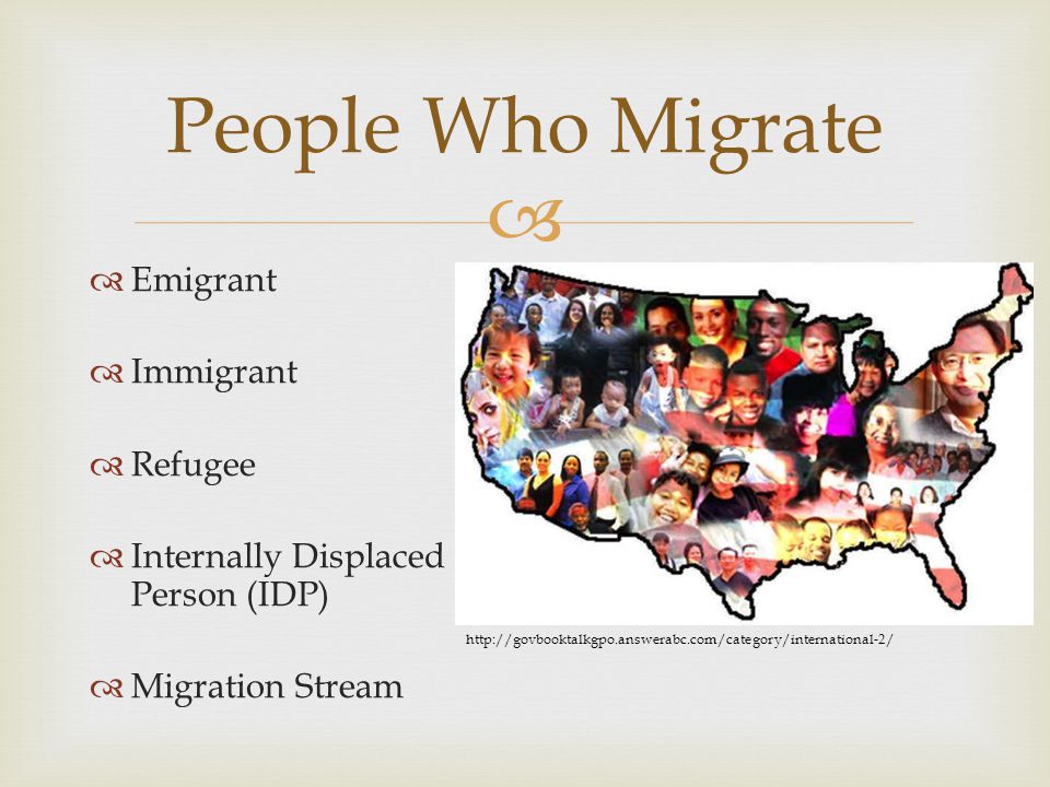 People Who Migrate Emigrant Immigrant Refugee