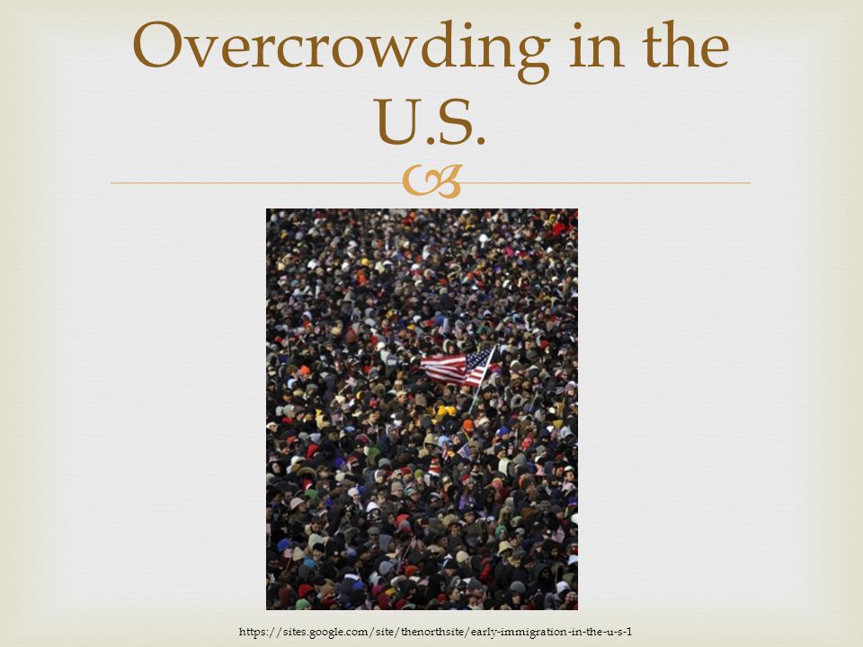 Overcrowding in the U.S.
