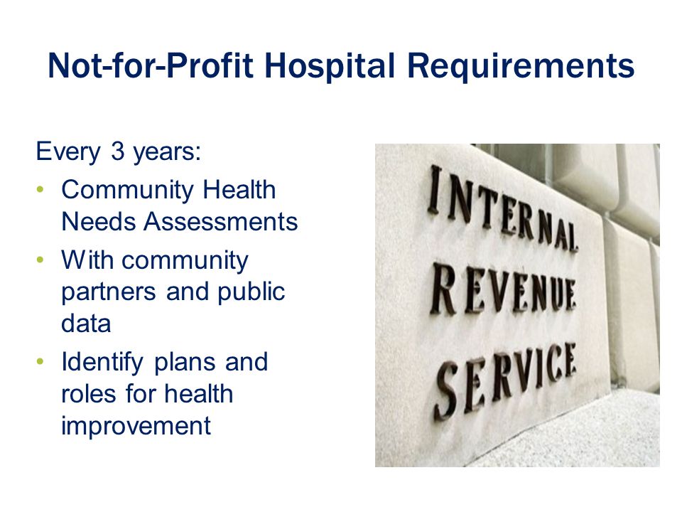 Not-for-Profit Hospital Requirements
