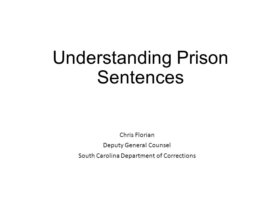 Understanding Prison Sentences