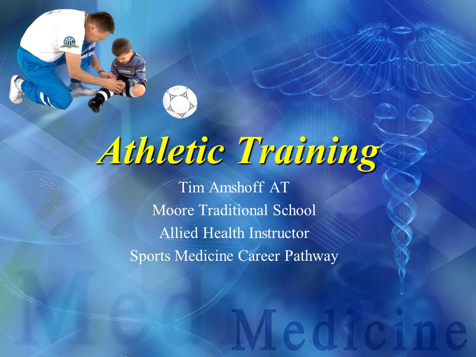 Athletic Training Tim Amshoff AT Moore Traditional School