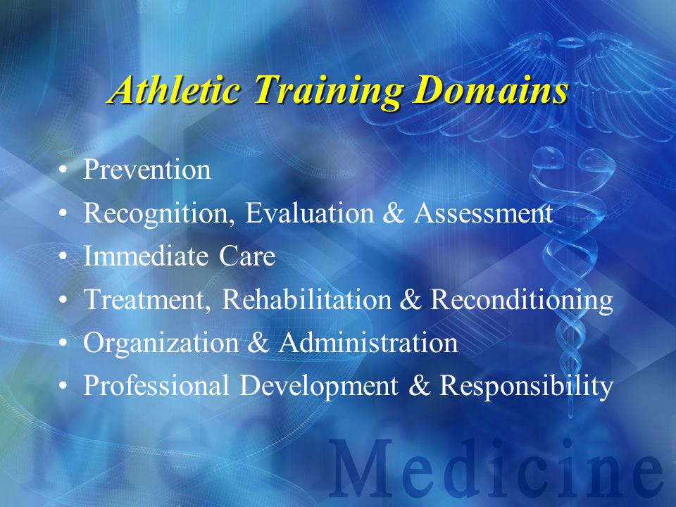 Athletic Training Domains