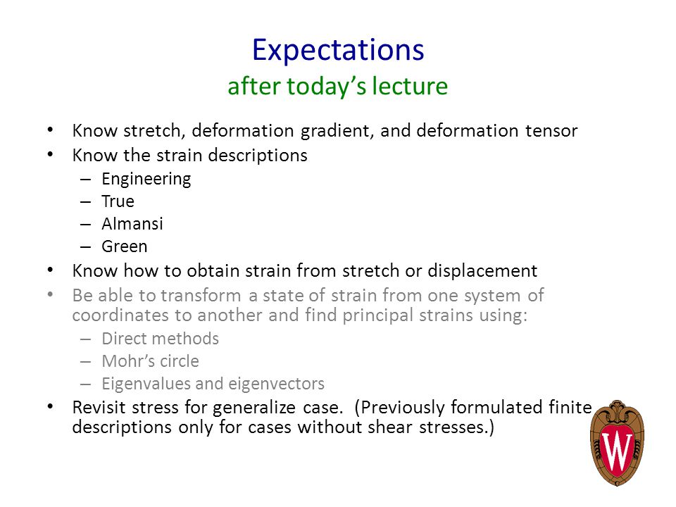 Expectations after today's lecture - ppt video online download