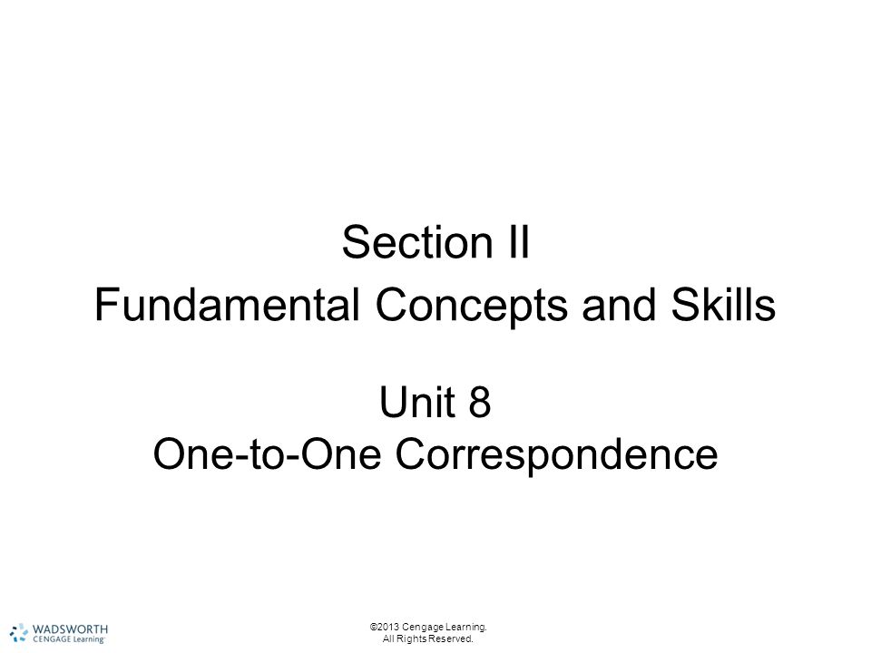 Section II Fundamental Concepts and Skills
