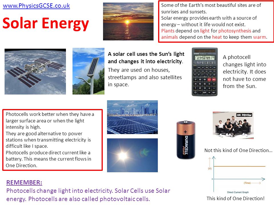 Solar Energy   REMEMBER:
