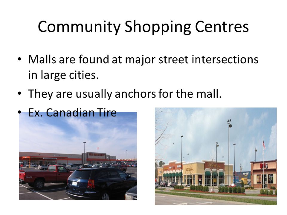 Community Shopping Centres