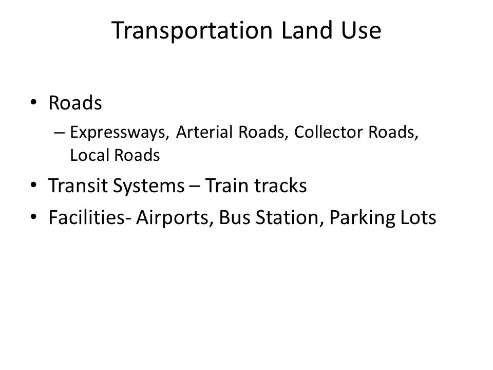 Transportation Land Use