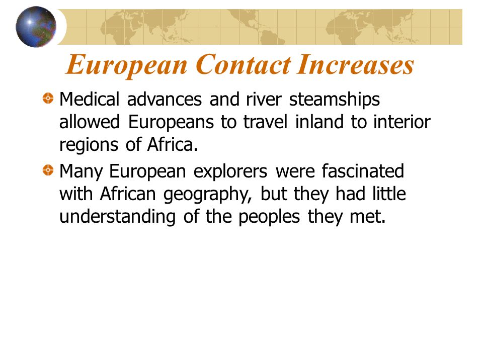 European Contact Increases