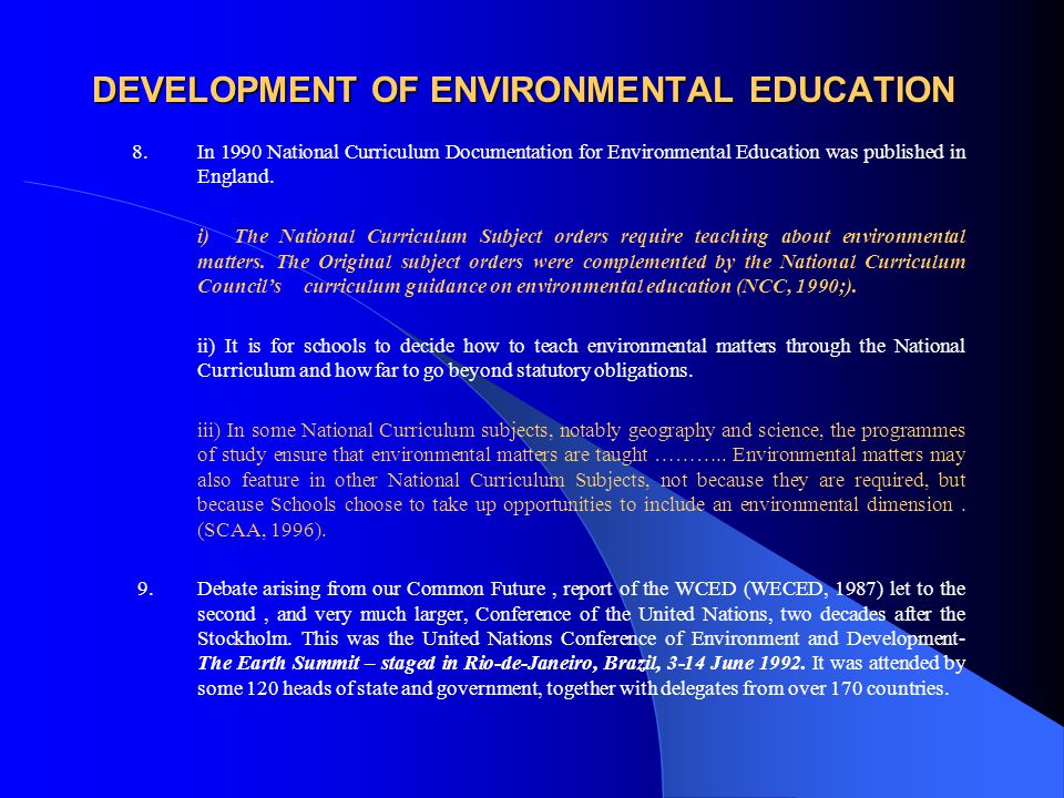 Pdf) Environmental Education And Curriculum Theory