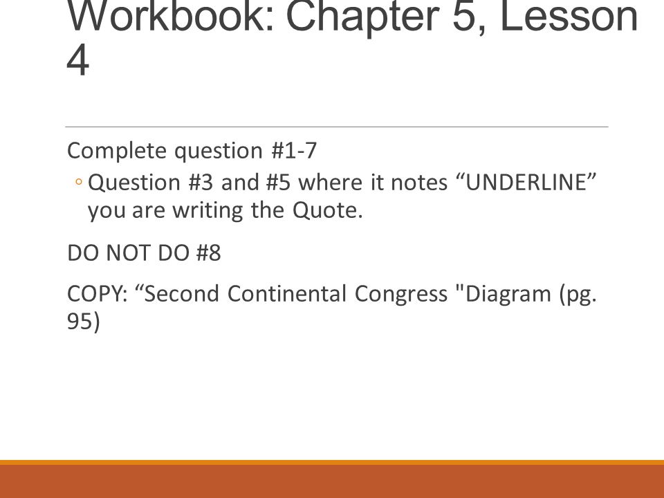 Workbook: Chapter 5, Lesson 4