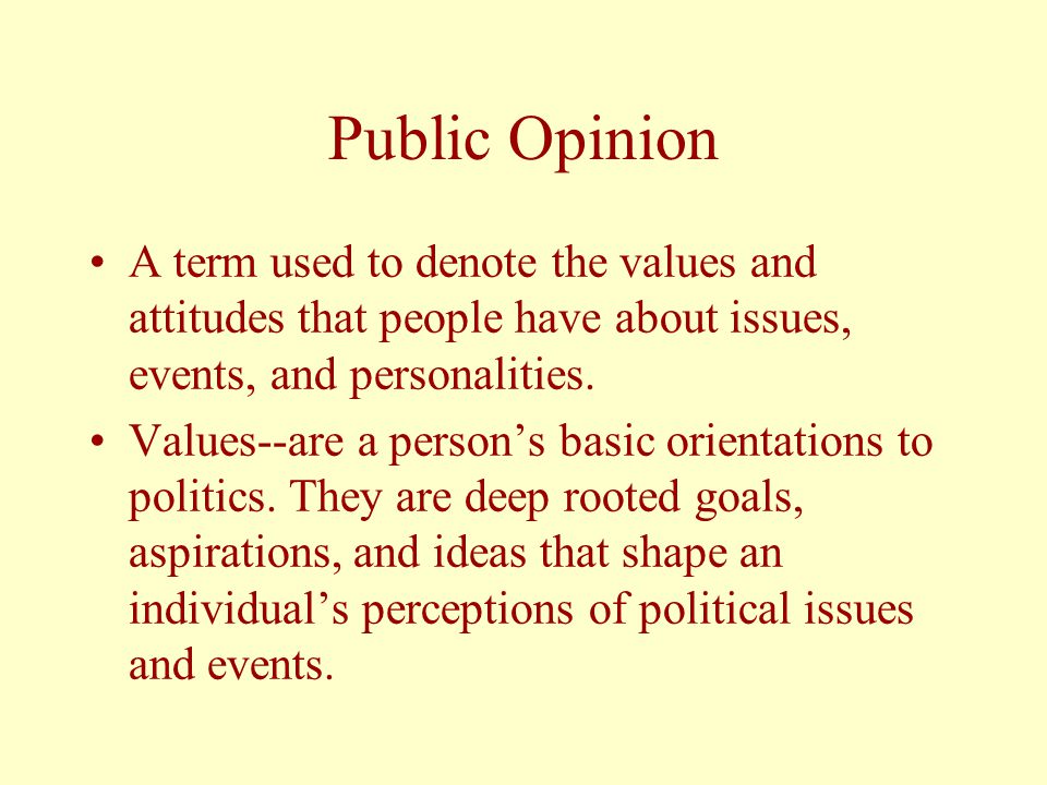 Chapter 6 Public Opinion ppt video online download