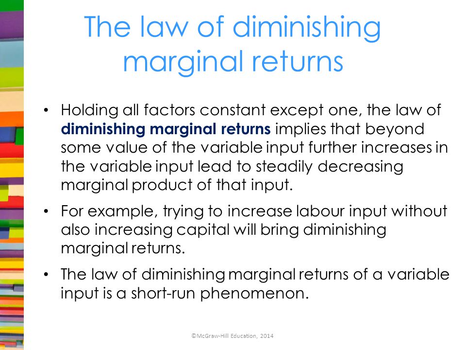 law of diminishing marginal productivity definition