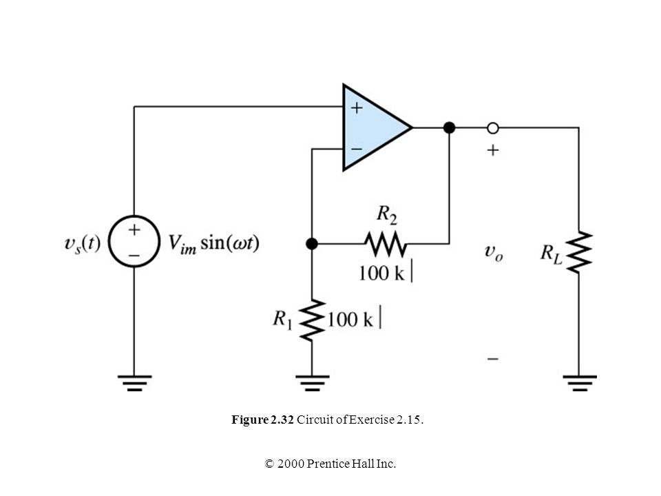 Figure 2.32 Circuit of Exercise 2.15.