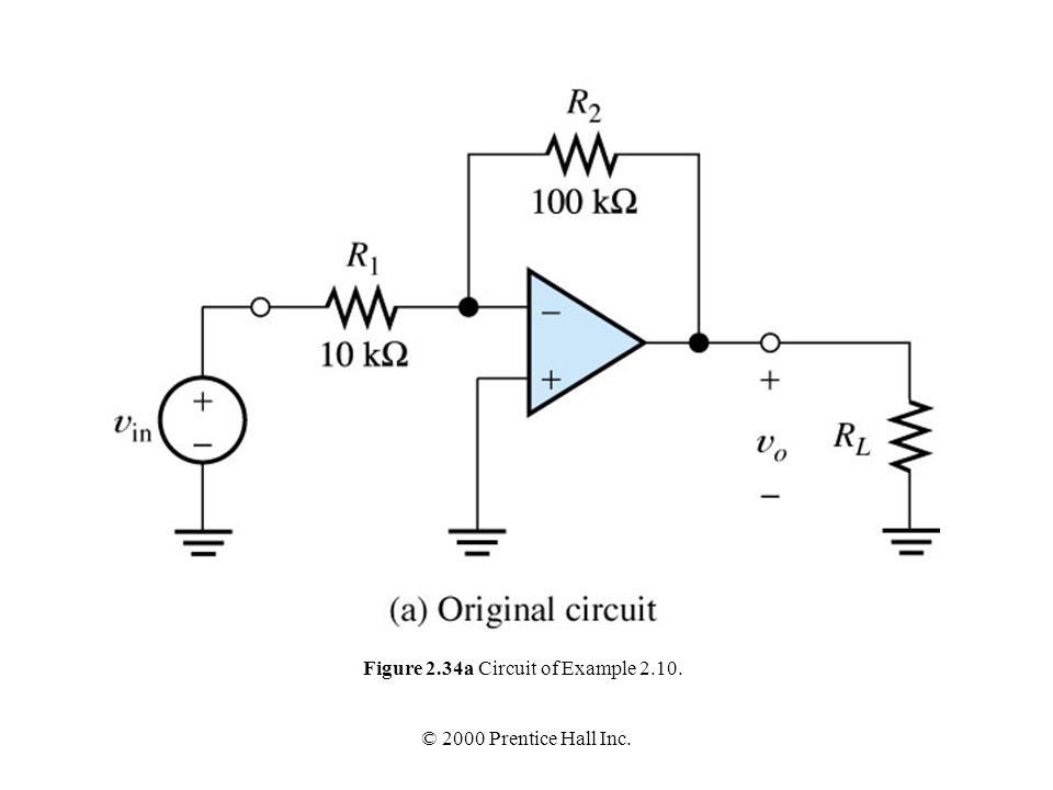 Figure 2.34a Circuit of Example 2.10.