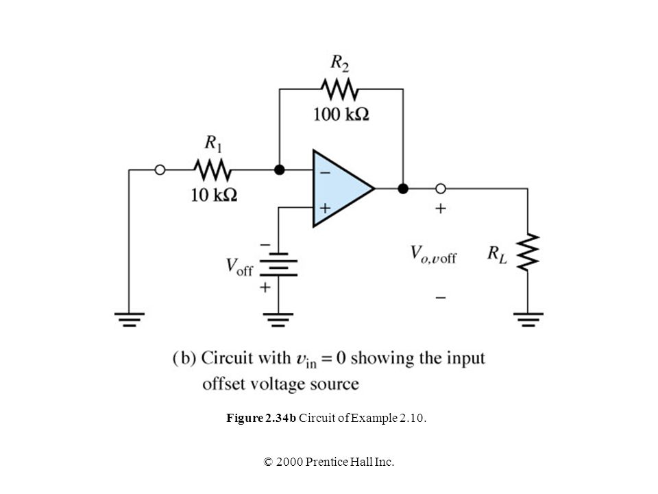 Figure 2.34b Circuit of Example 2.10.