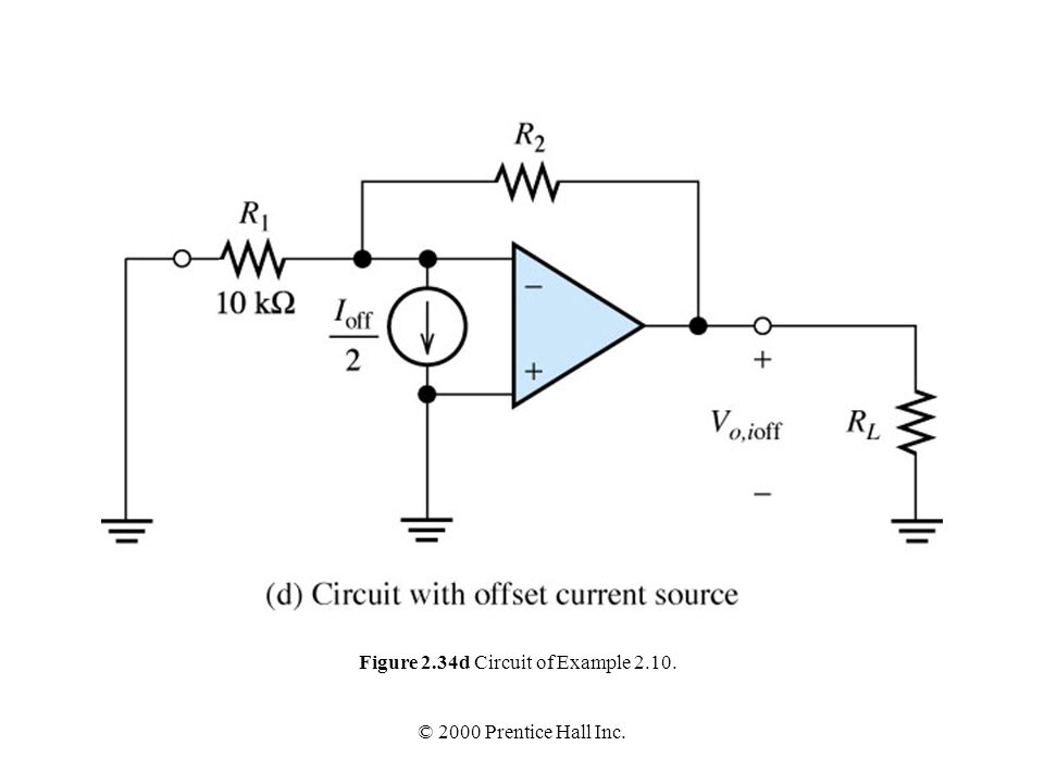 Figure 2.34d Circuit of Example 2.10.