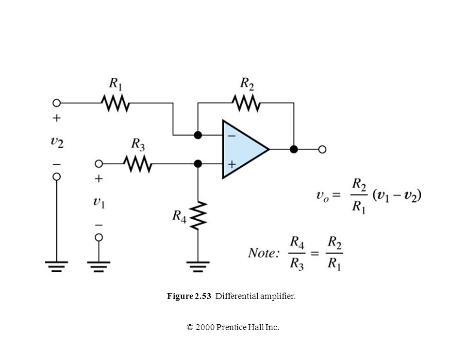 Figure 2.53 Differential amplifier.