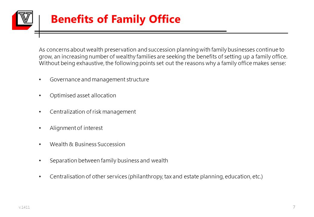 Benefits of Family Office
