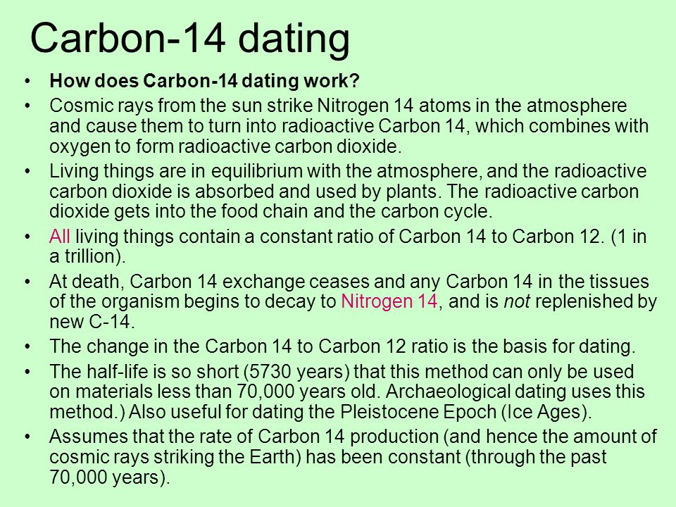 How does carbon dating works