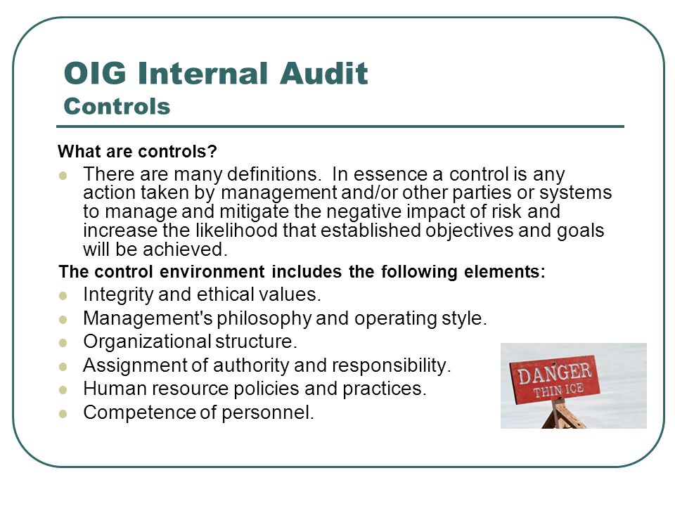 OIG Internal Audit Controls