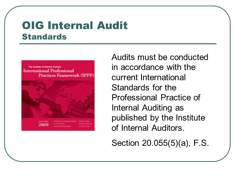 OIG Internal Audit Standards
