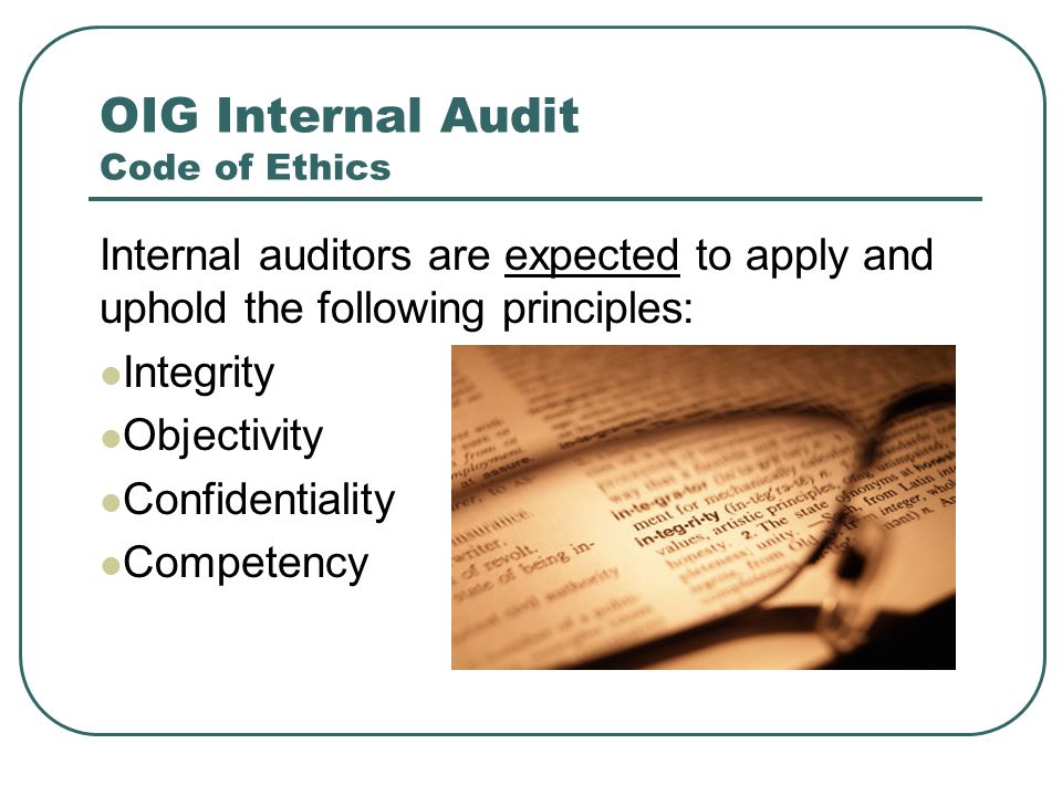 OIG Internal Audit Code of Ethics