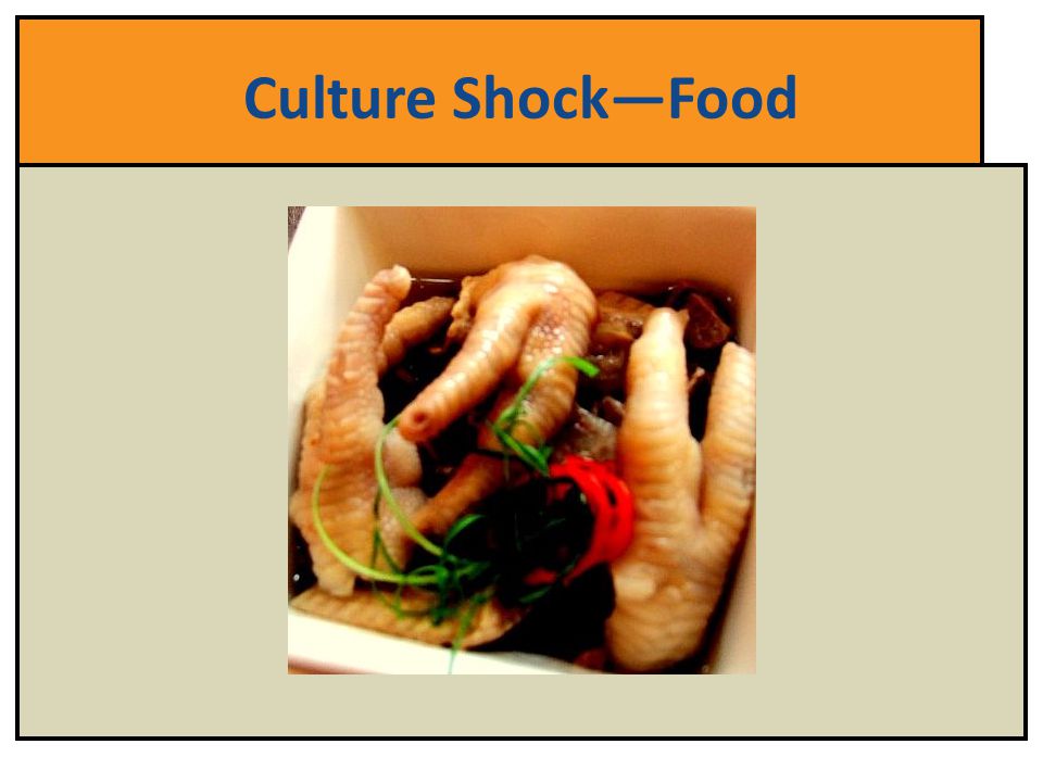 Culture Shock—Food