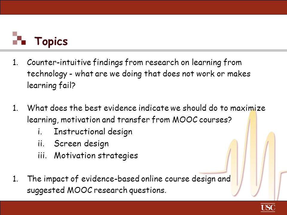 instructional design research topics