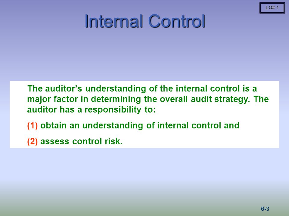 Internal Control LO# 1.