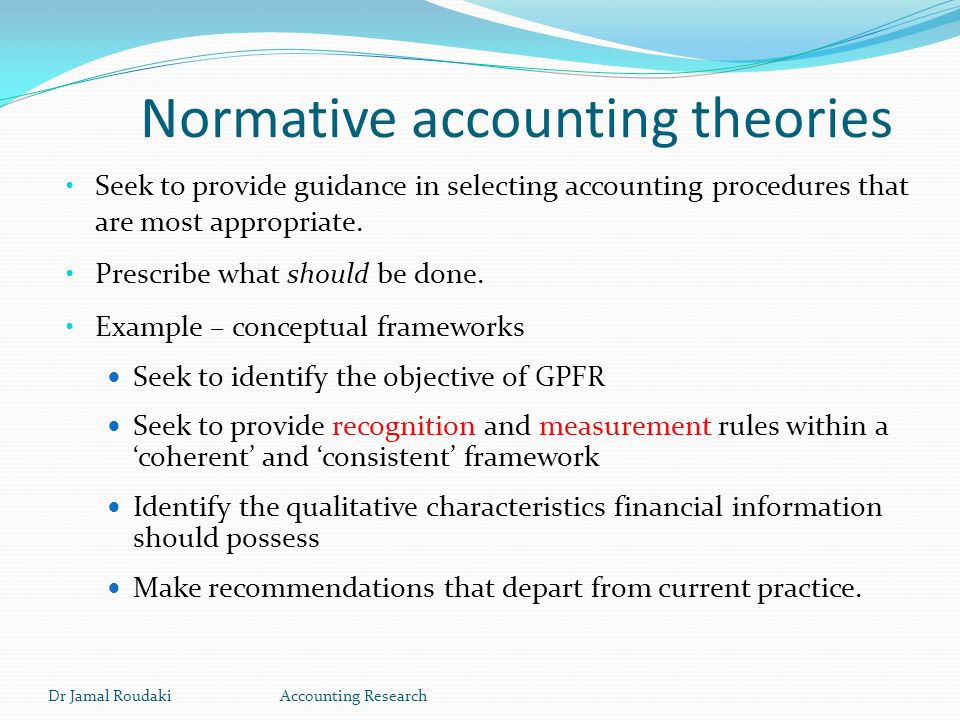 normative accounting