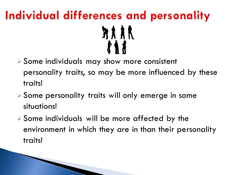 Individual differences and personality