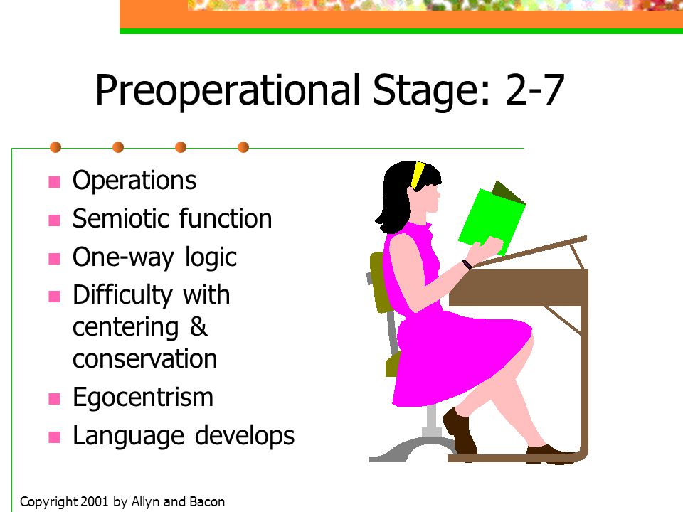 Preoperational Stage: 2-7