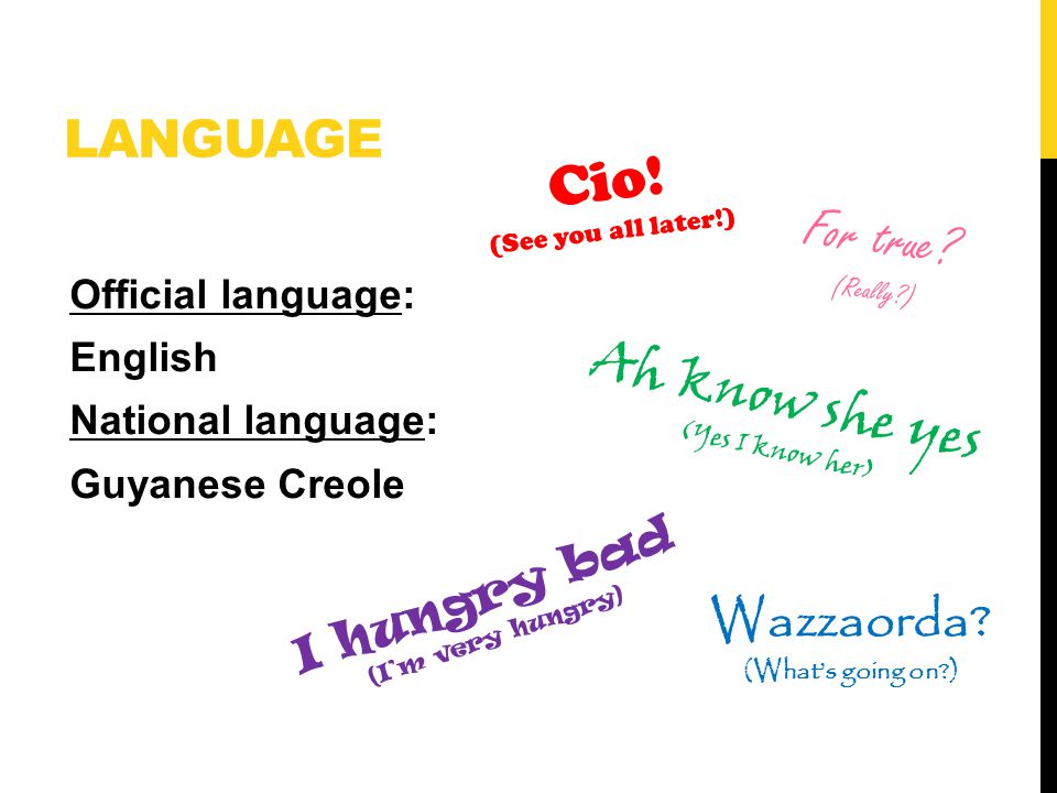 guyanese creole language