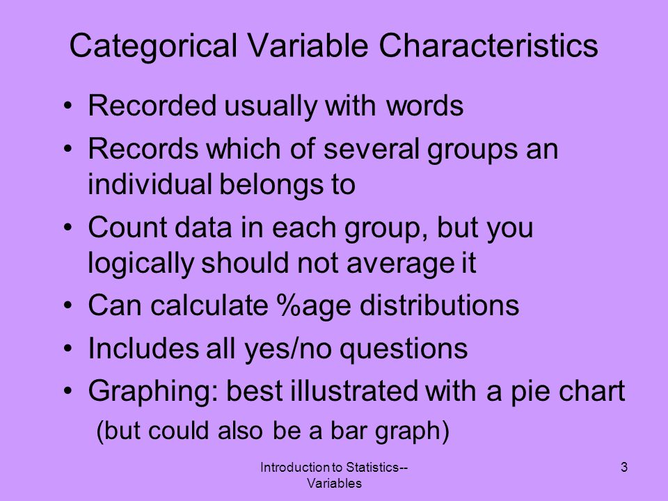 Categorical Vs Quantitative Variables Ppt Download