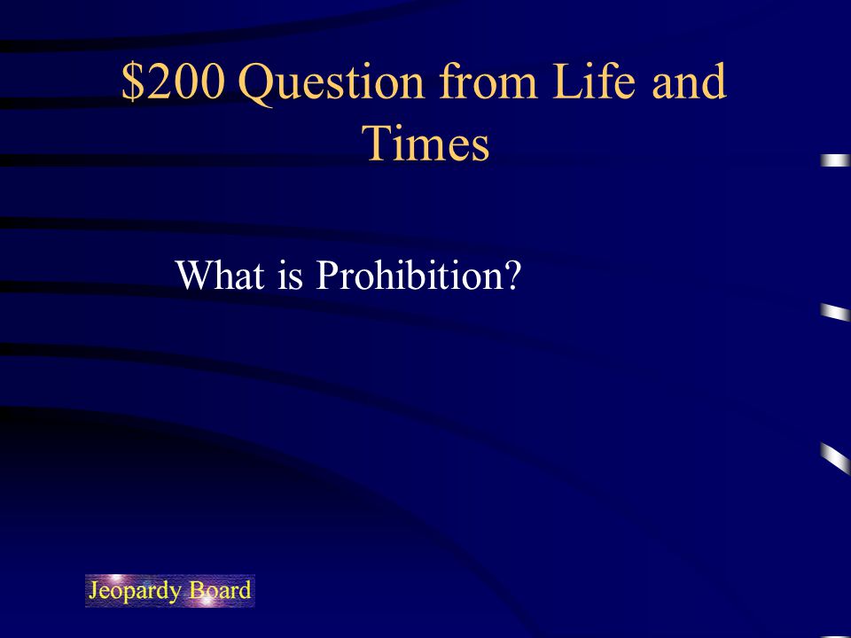 $200 Question from Life and Times