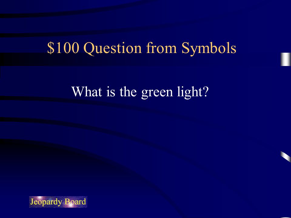 $100 Question from Symbols