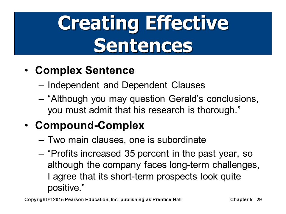 Creating Effective Sentences