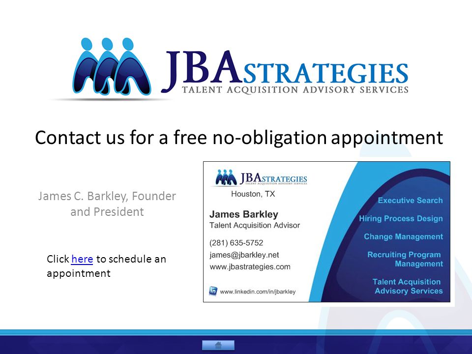 Contact us for a free no-obligation appointment