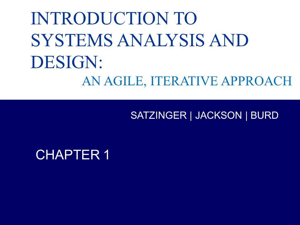Systems Analysis And Design In A Changing World 6th Edition Ppt