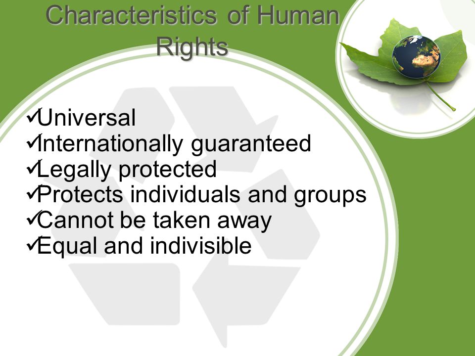 Characteristics of Human Rights