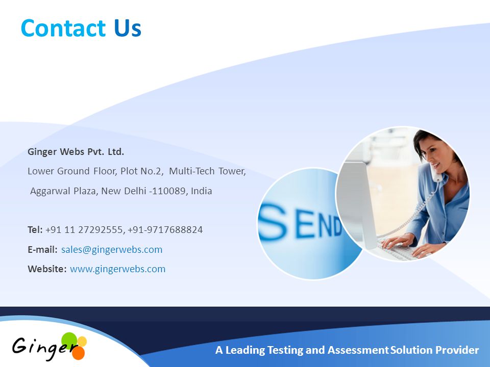 Contact Us A Leading Testing and Assessment Solution Provider