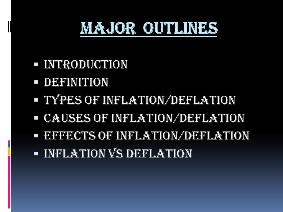 Inflation Deflation Impact On Economy Ppt Video Online Download